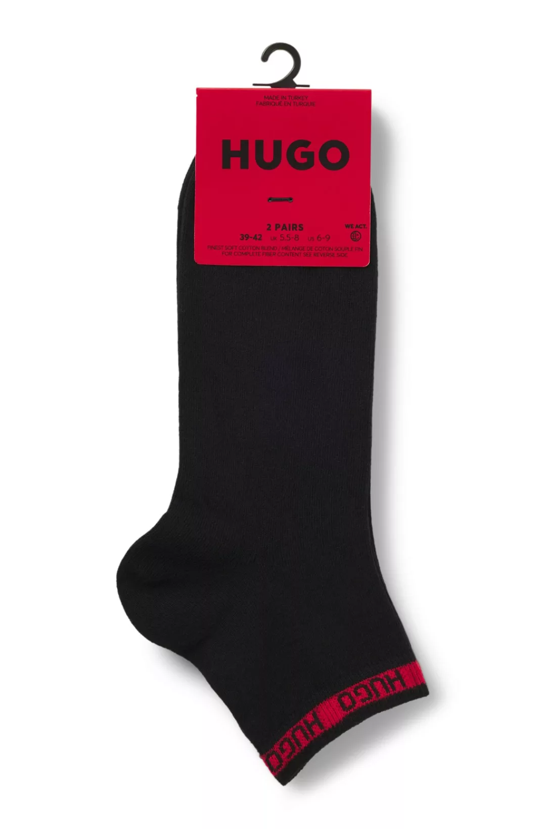 HUGO Underwear Freizeitsocken "2P SH TAPE CC 102", (Packung, 2er-Pack), mit günstig online kaufen