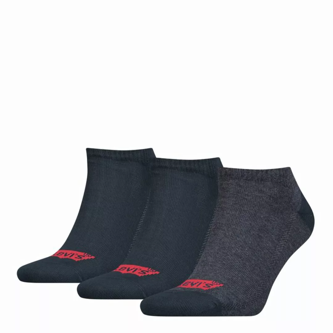 Levi´s ® Batwing Logo Low Socken 3 Paare EU 35-38 Dark Denim günstig online kaufen