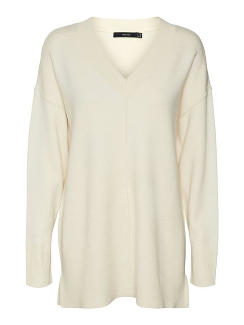 Vero Moda V-Ausschnitt-Pullover VMGOLD LINK LS LONG V-NECK PULLOVER günstig online kaufen