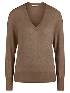 V-Pullover Peter Hahn braun günstig online kaufen