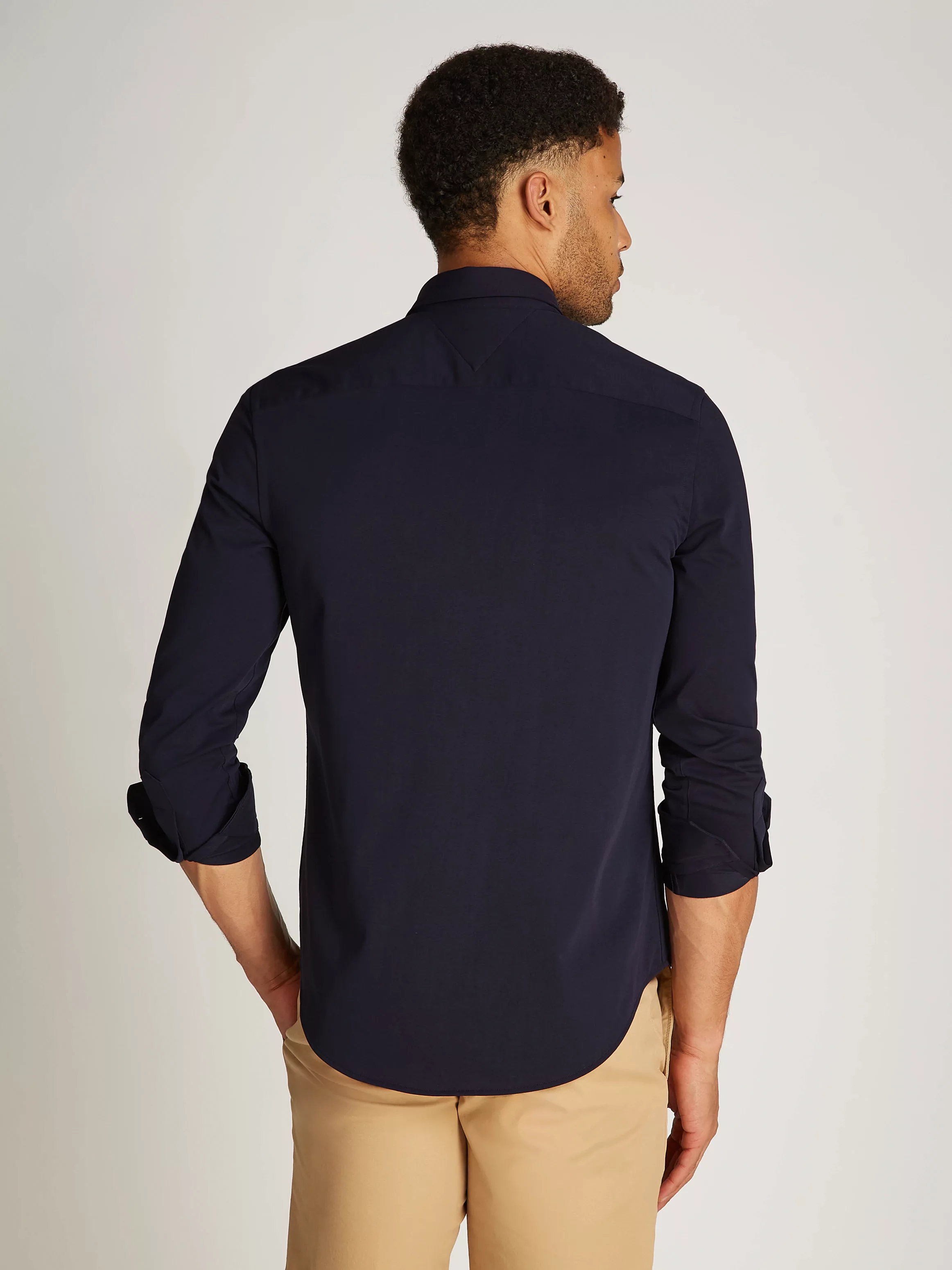 Tommy Hilfiger Businesshemd "PERFORMANCE KNIT SOLID SF SHIRT", mit Logostic günstig online kaufen