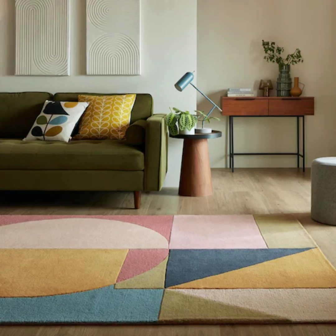 FLAIR RUGS Wollteppich »Esre«, rechteckig, 7 mm Höhe, Geometrischer abstrak günstig online kaufen