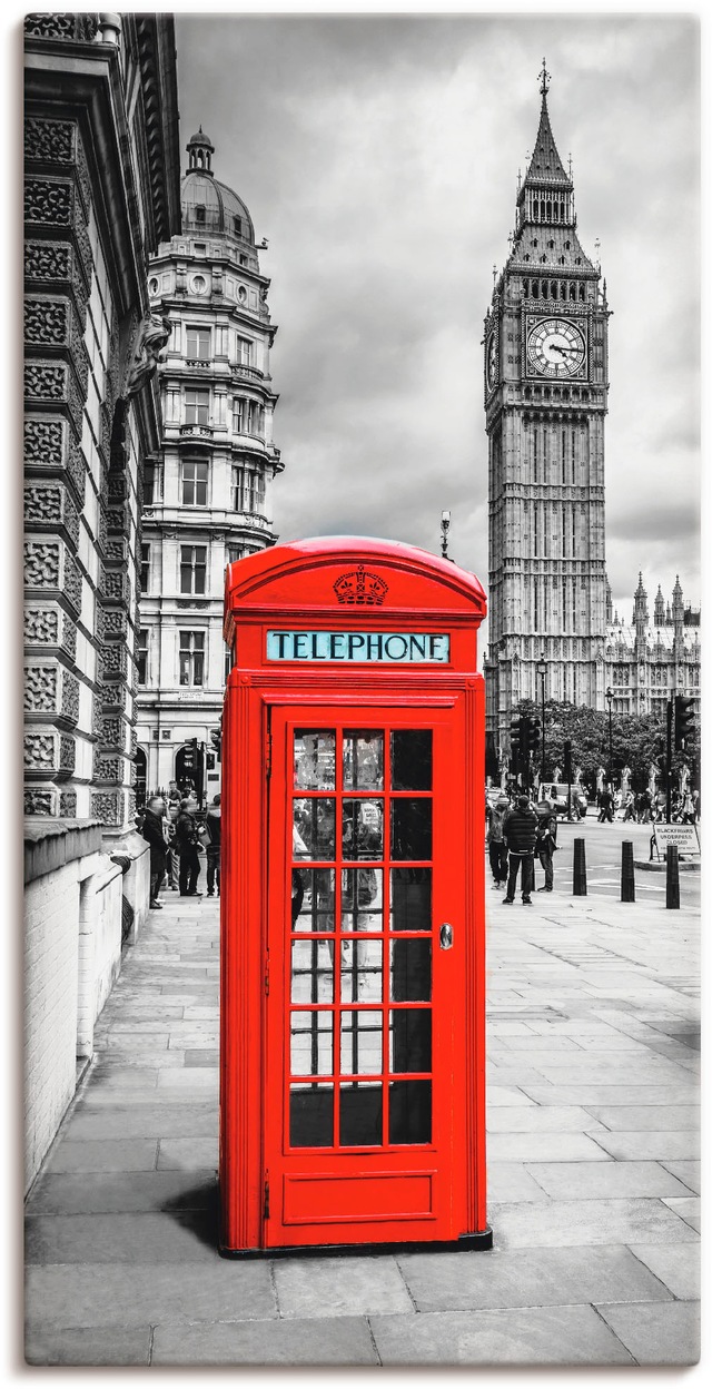 Artland Wandbild »London Telefonzelle«, Architektonische Elemente, (1 St.), günstig online kaufen