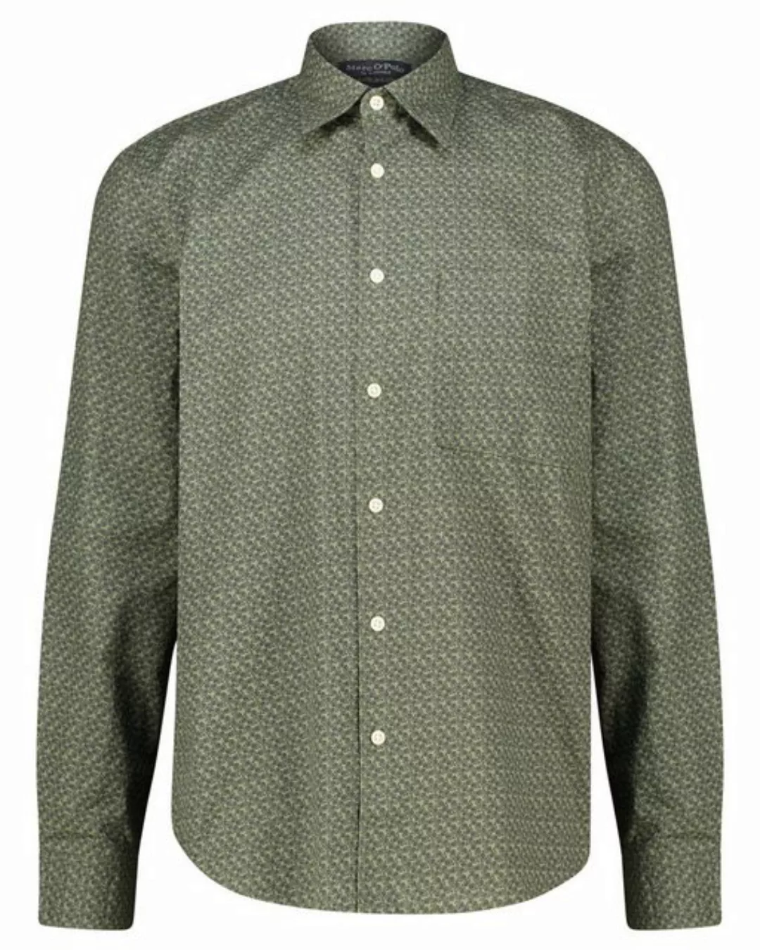 Marc O'Polo Langarmhemd Herren Hemd Reglar Fit Langarm (1-tlg) günstig online kaufen