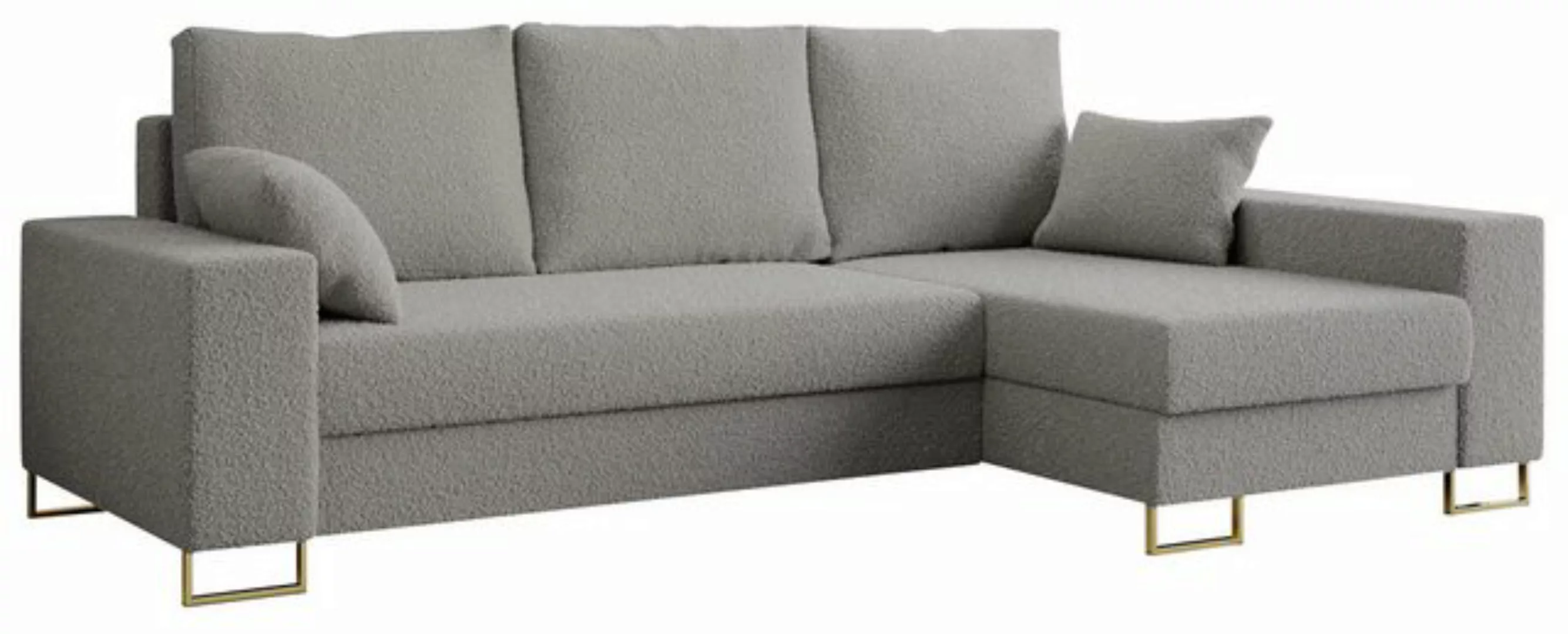 MKS MÖBEL Ecksofa DORIAN, L-Form Couch mit Bettkasten und Schlaffunktion günstig online kaufen