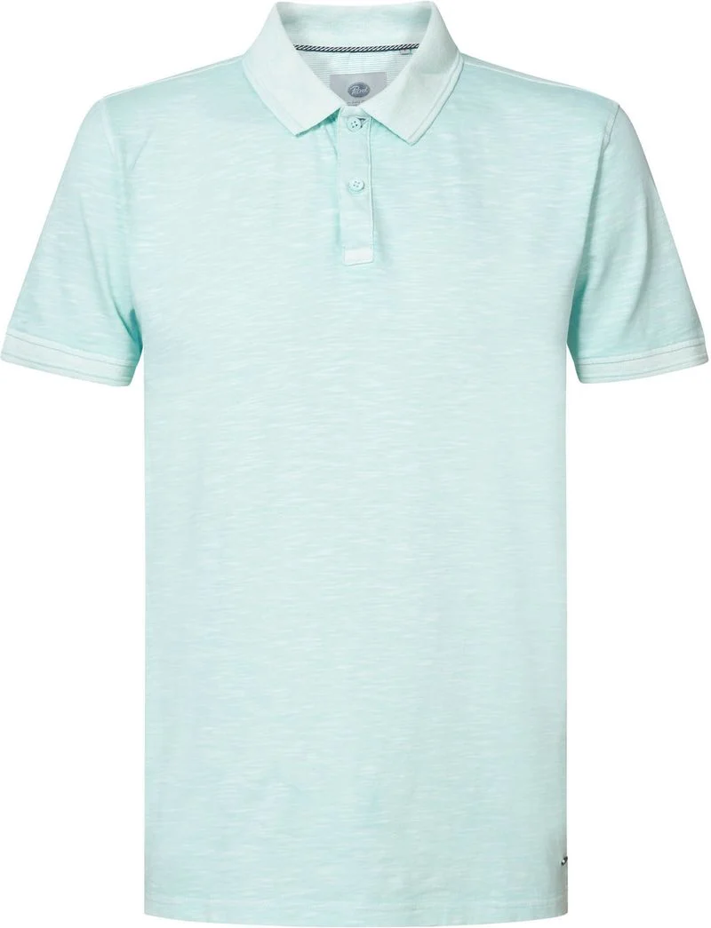 Petrol Polo Shirt Blau Melange - Größe XL günstig online kaufen