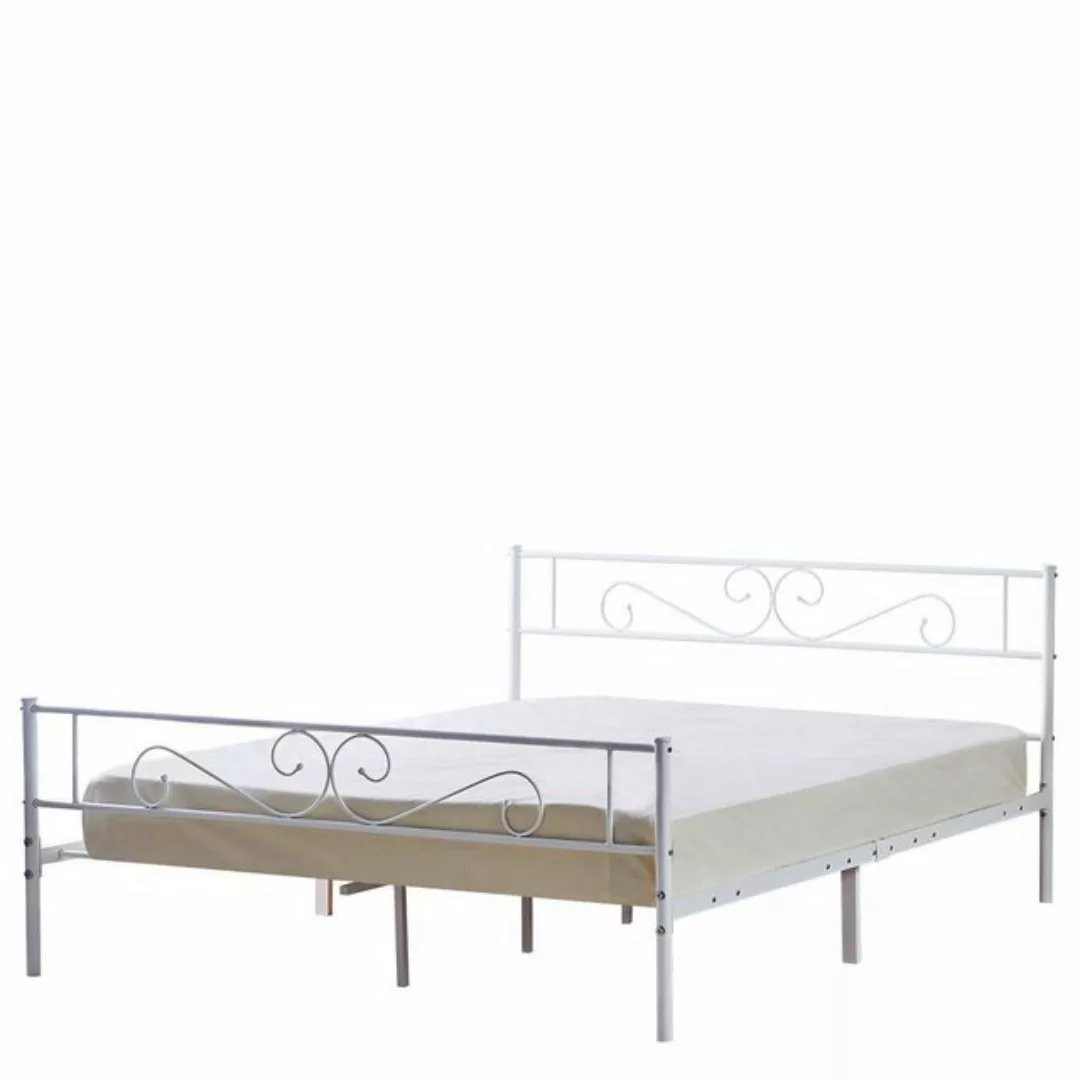 MIRJAN24 Metallbett Muz-0601, Klassisch Schlafzimmer Doppelbett mit Lattenr günstig online kaufen