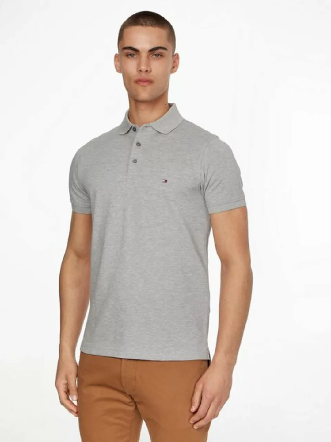 Tommy Hilfiger Poloshirt 1985 SLIM POLO aus leicht strukturiertem Piqué-Mat günstig online kaufen