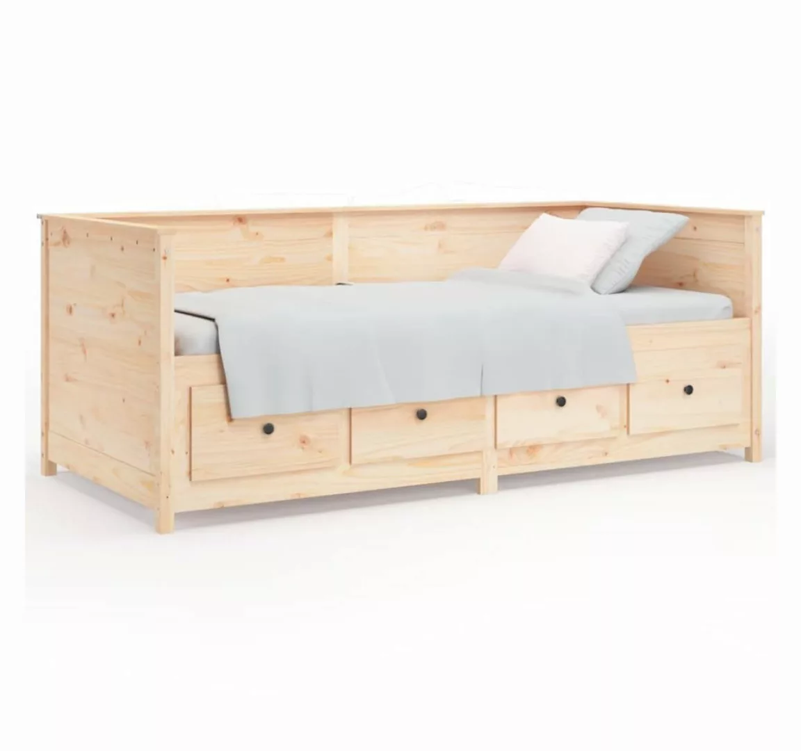 vidaXL Gästebett Gästebett Tagesbett 90x190 cm Massivholz Kiefer Bett Bettg günstig online kaufen