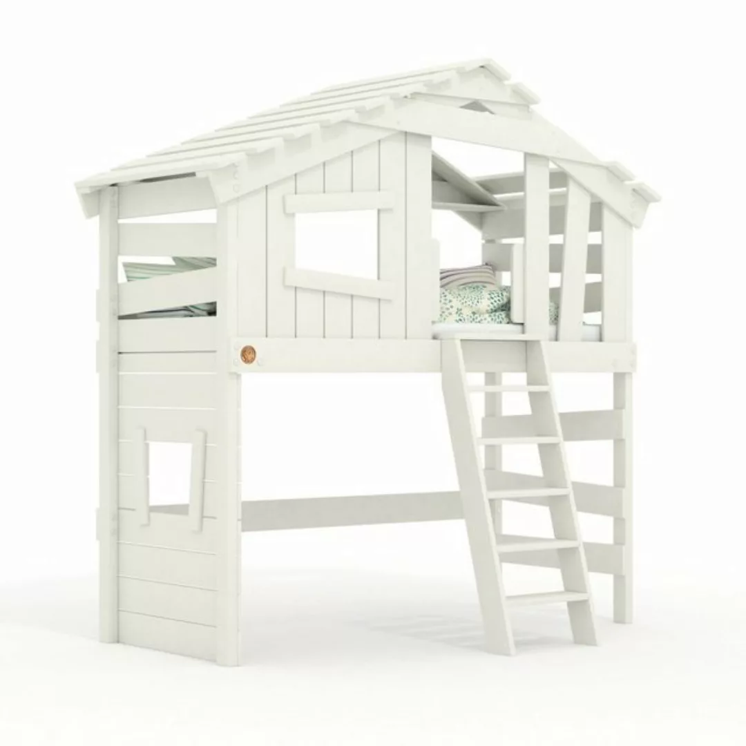 bibex Hochbett ALPIN CHALET Hochbett, Kinderbett, Doppelbett - Creme-Beige günstig online kaufen