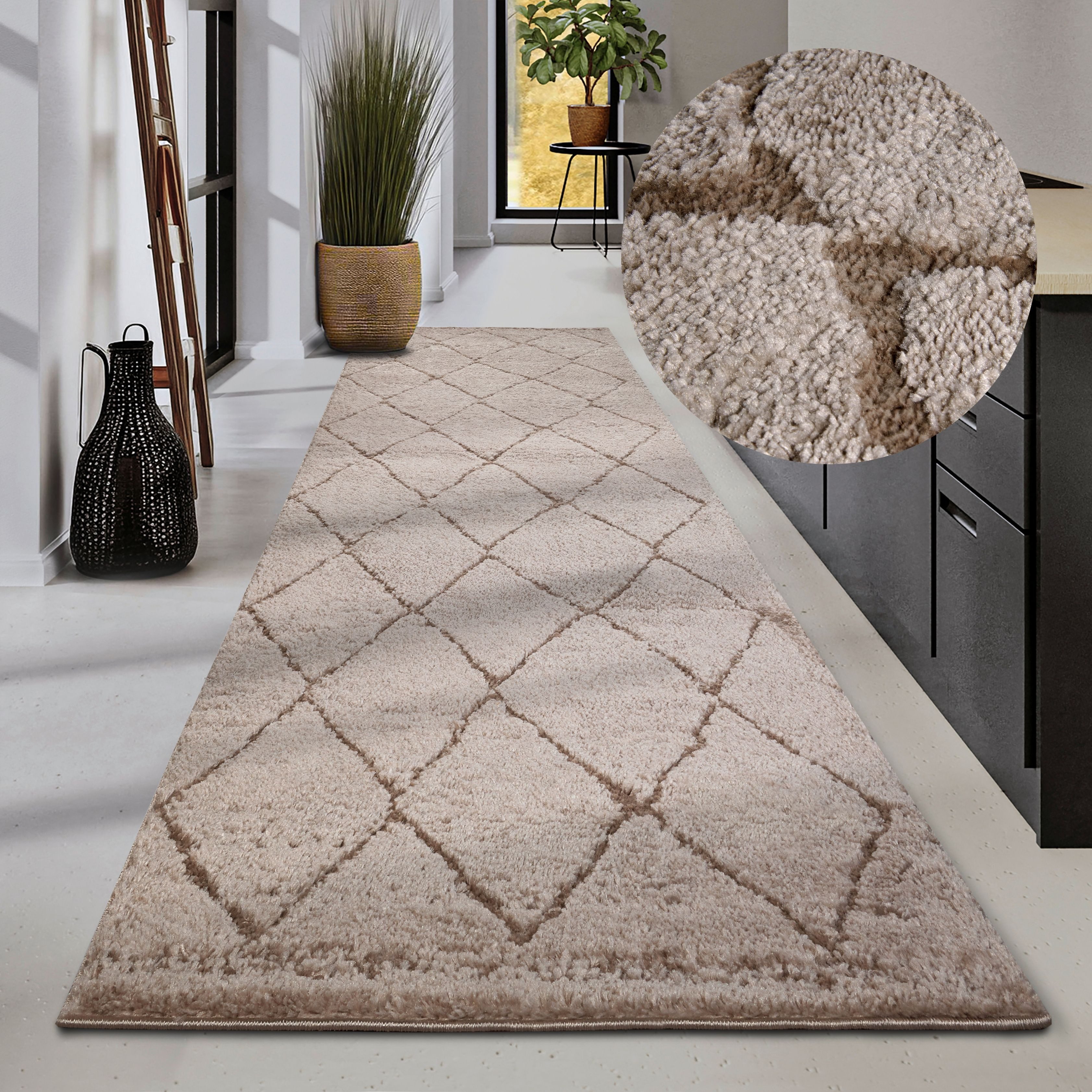 ELLE DECORATION Designteppich »Perrotin«, rechteckig, 18 mm Höhe, Läufer, S günstig online kaufen