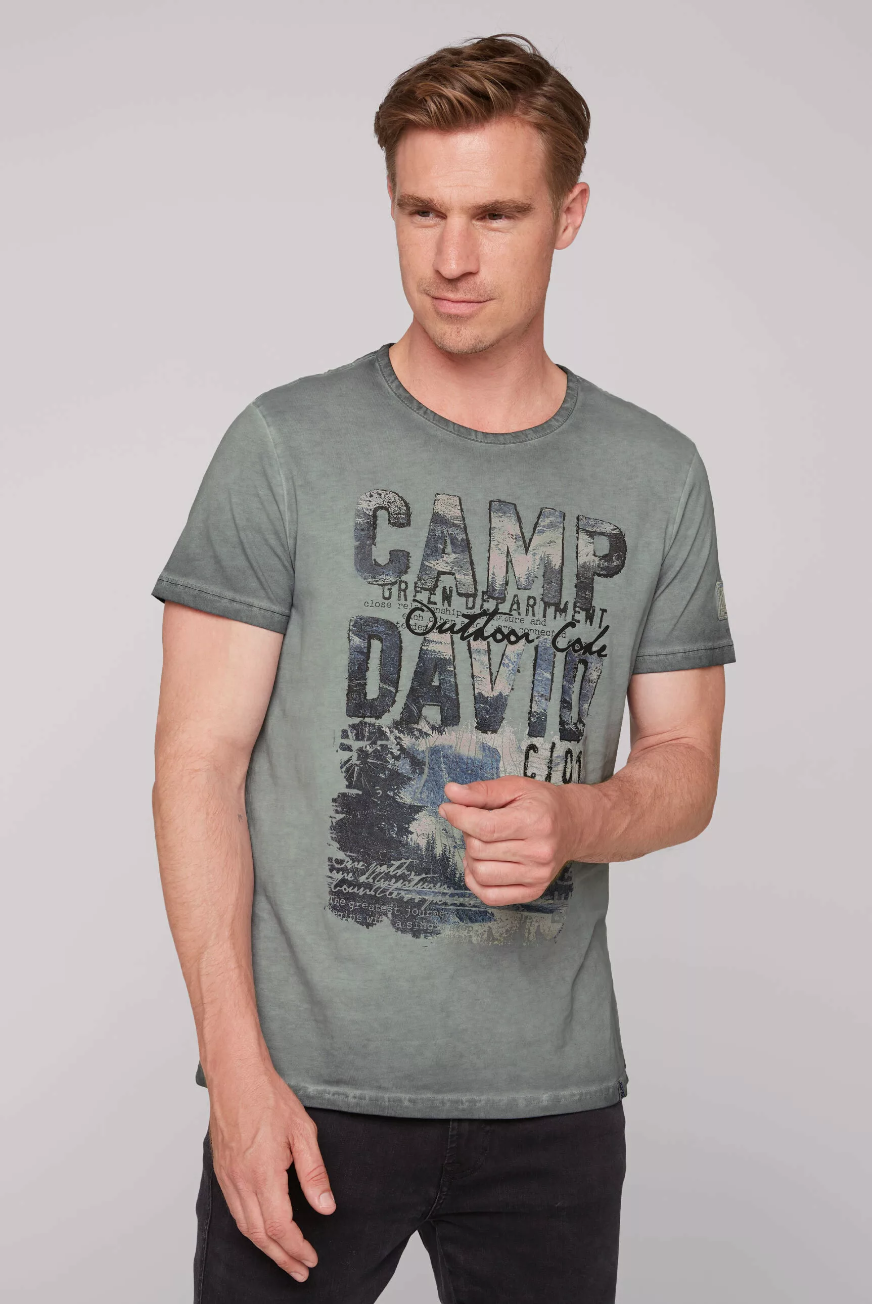 CAMP DAVID Rundhalsshirt, aus Baumwolle günstig online kaufen