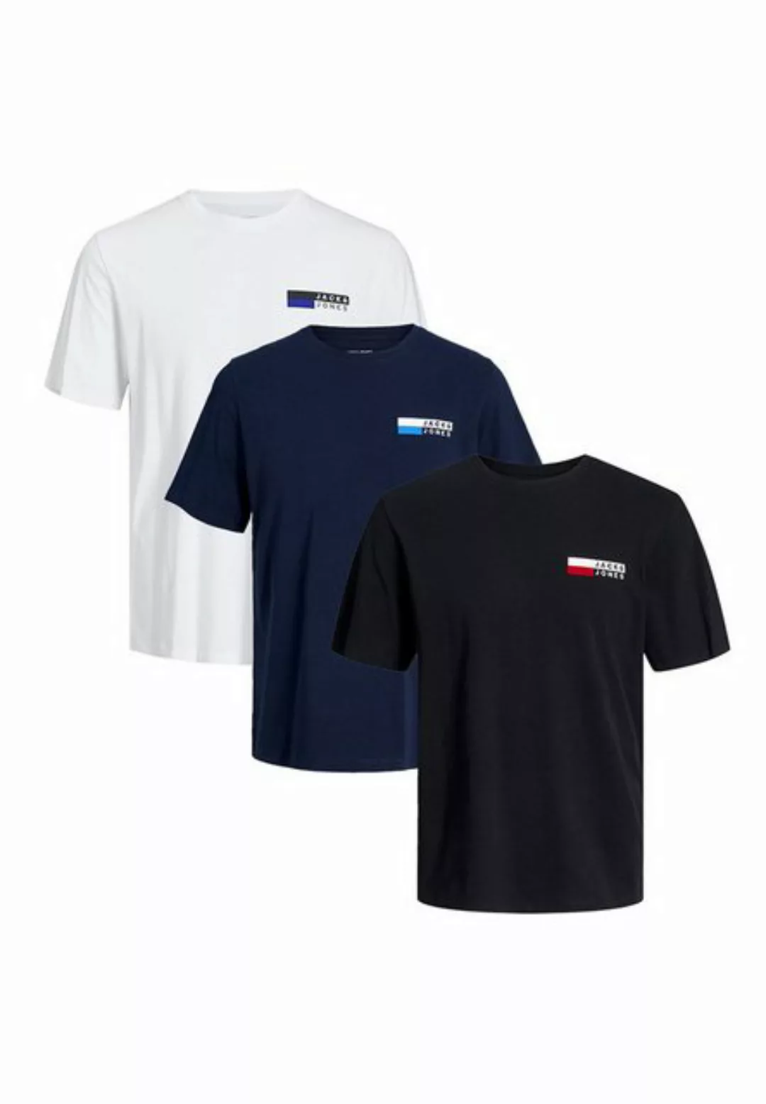 Jack & Jones T-Shirt 3er Pack Corp (Spar-Set, 3-tlg) T-Shirt - Baumwolle - günstig online kaufen