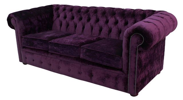 Xlmoebel Sofa Neues Luxus-Sofa im Chesterfield-Design mit Leder-Textil-Mix, günstig online kaufen