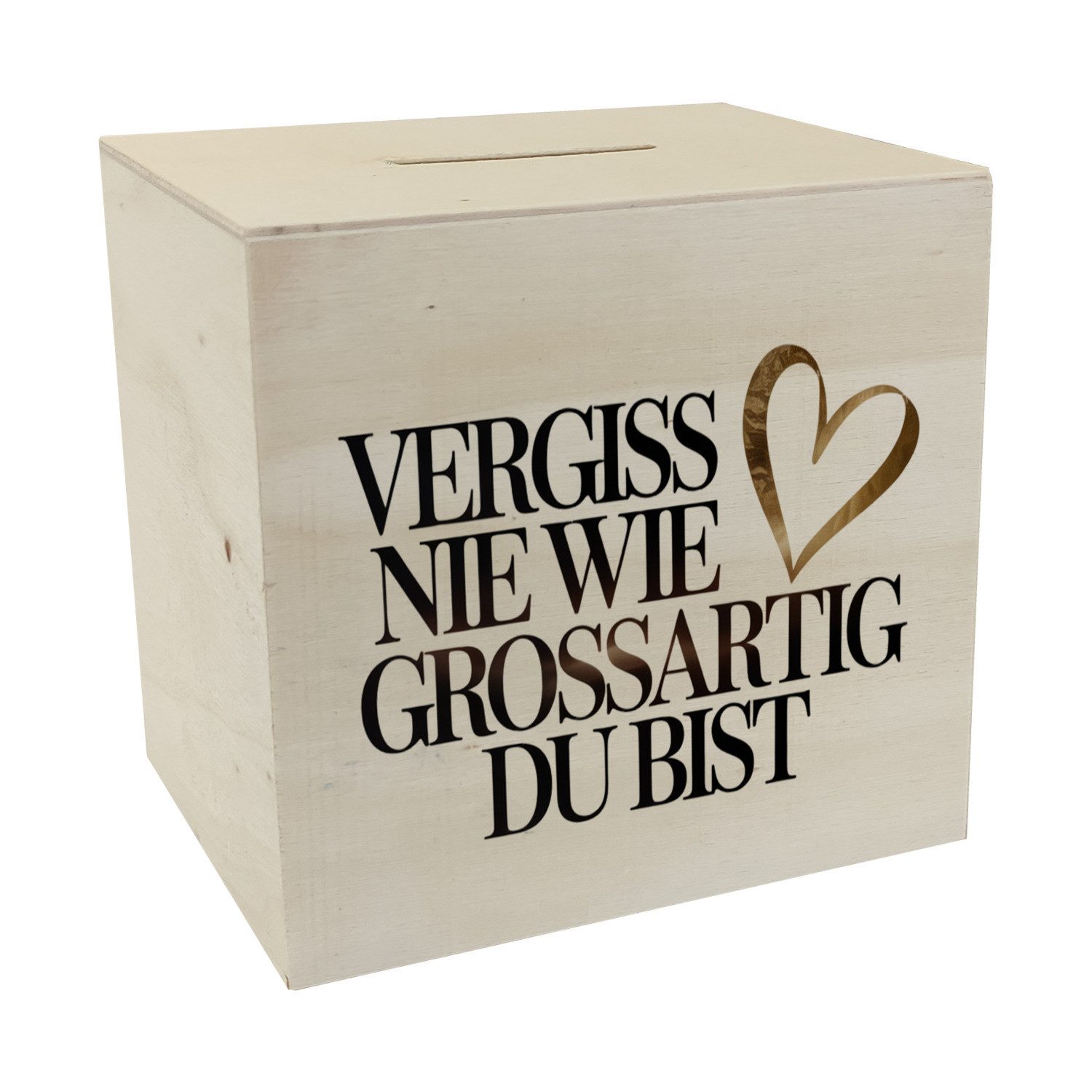 speecheese Spardose Vergiss nie wie großartig günstig online kaufen