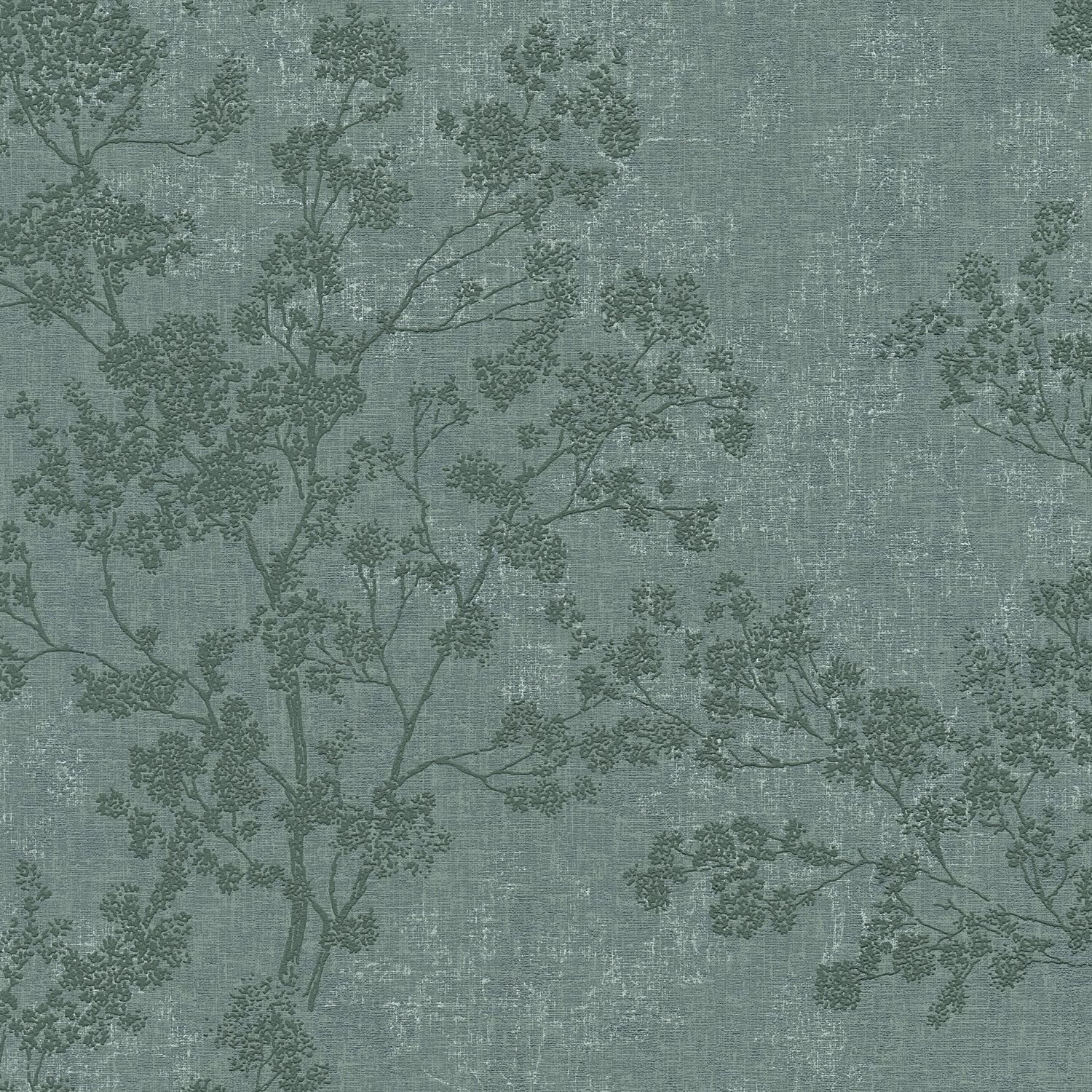 PROFHOME 373973-GU Natur Tapete Floral Matt Grün 0,53 m x 10,05 m 5,33 m2 G günstig online kaufen