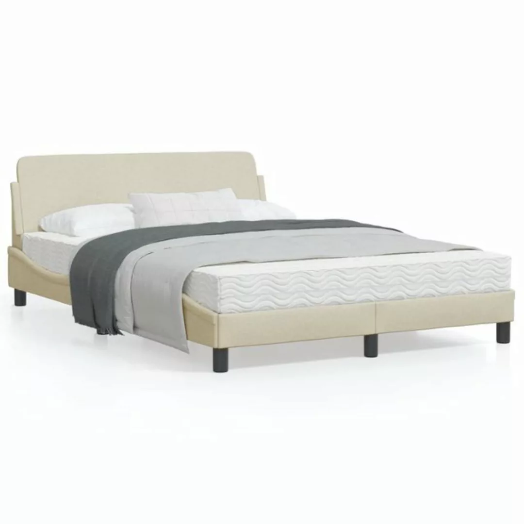 vidaXL Bett Bettgestell ohne Matratze Dunkelgrau 120x200 cm Stoff günstig online kaufen