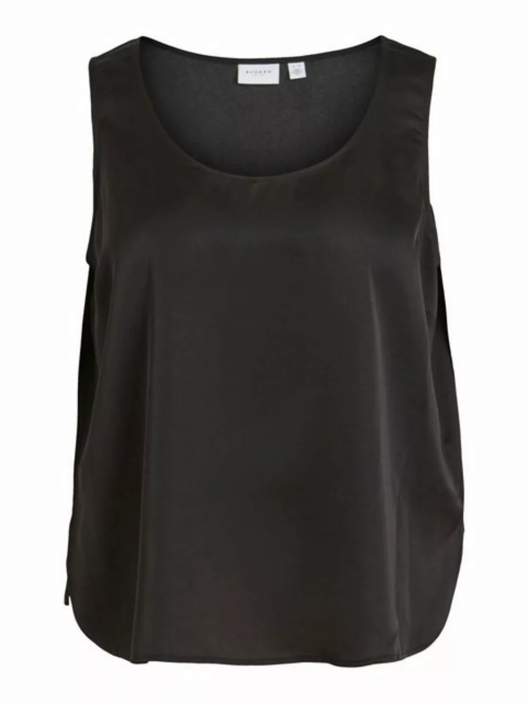 Vila Shirttop Tank Top Bluse Plus Size Shirt VIELLETTE 5414 in Schwarz-2 günstig online kaufen