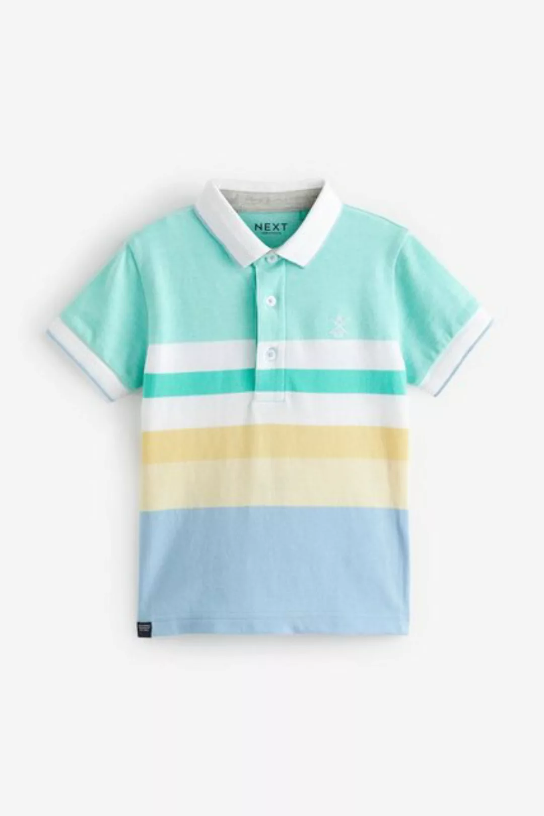 Next Poloshirt Kurzärmeliges Polo-Shirt mit Blockfarben (1-tlg) günstig online kaufen