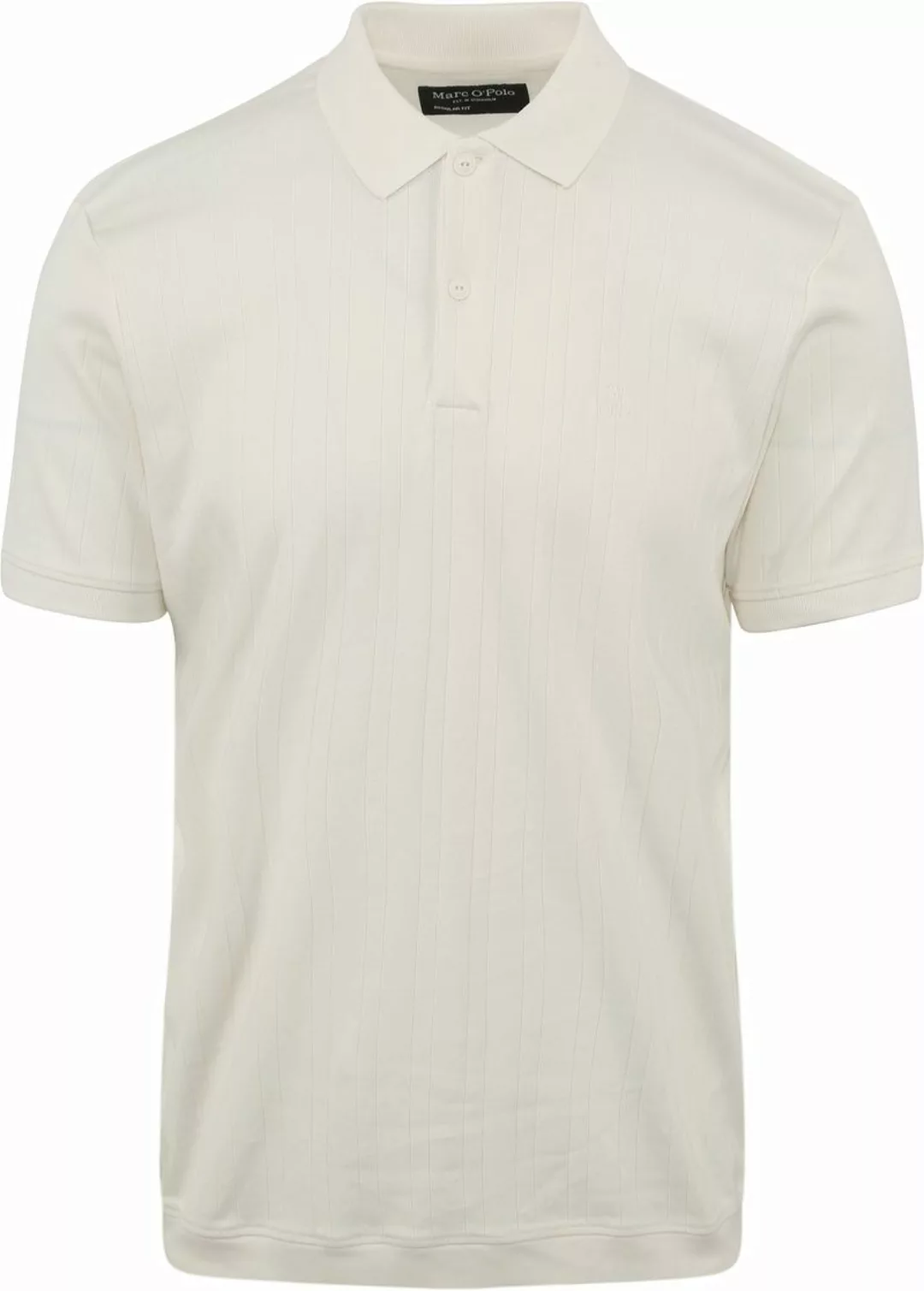 Marc O'Polo Poloshirt Rib Off-Weiß - Größe L günstig online kaufen