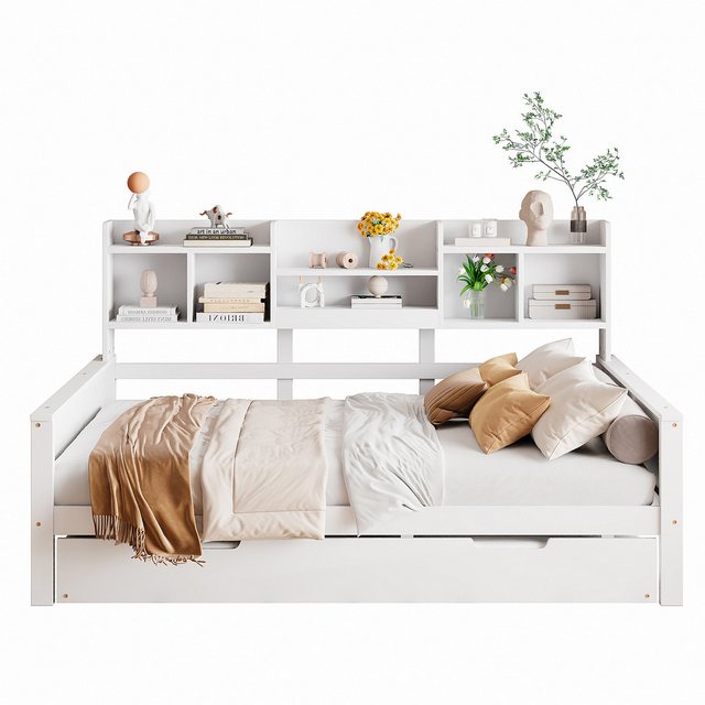 REDOM Kinderbett Einzelbett Schlafsofa Holzbett (140x200 cm, Kiefer Massivh günstig online kaufen