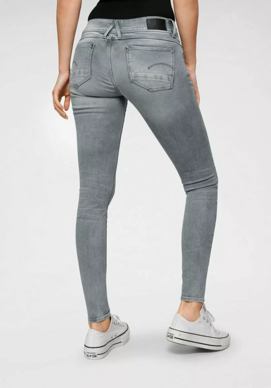 G-STAR Skinny-fit-Jeans Mid Waist Skinny mit Elasthan-Anteil günstig online kaufen