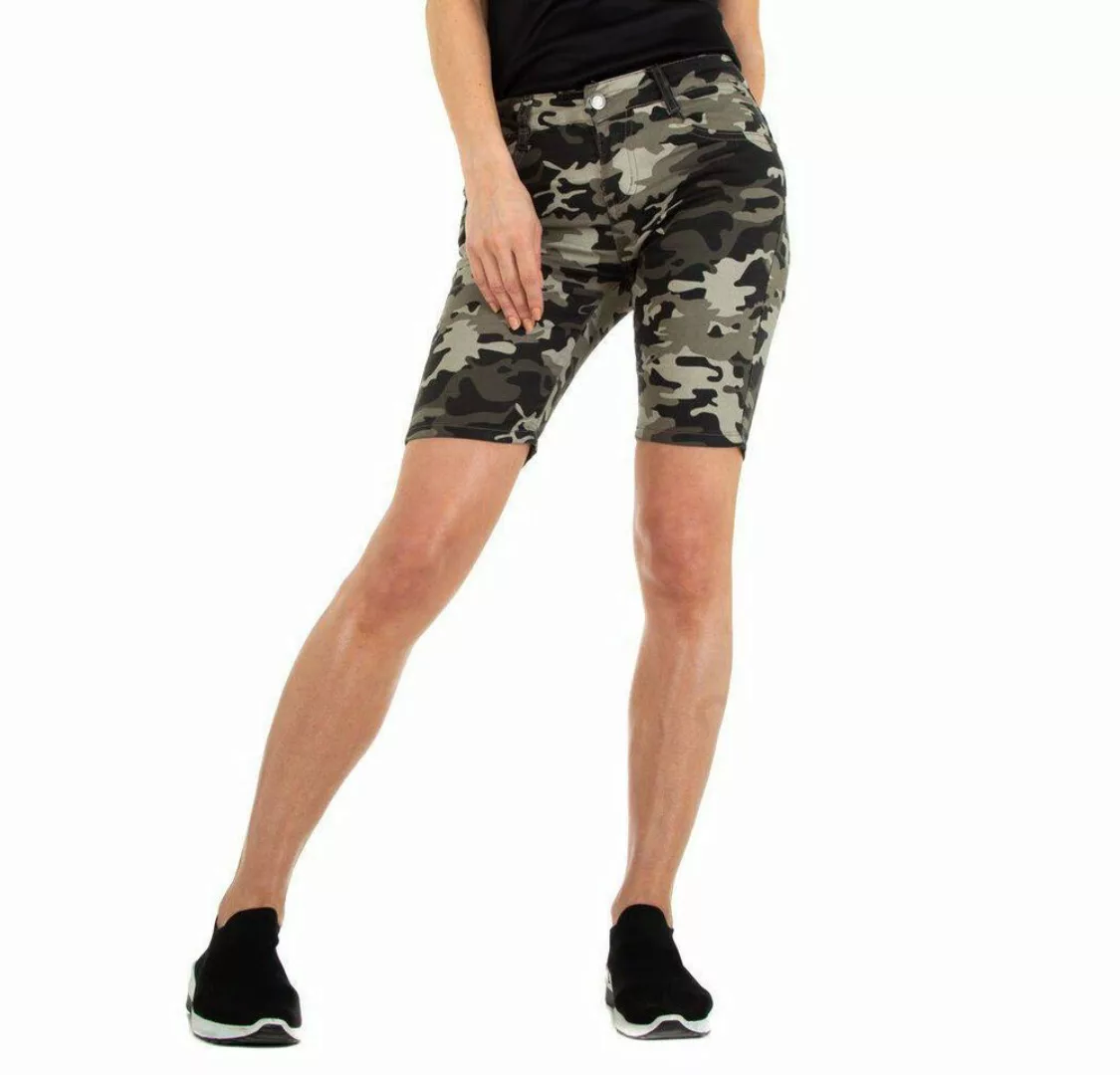 Ital-Design Shorts Damen Freizeit (86585445) Camouflage Stretch Freizeitsho günstig online kaufen