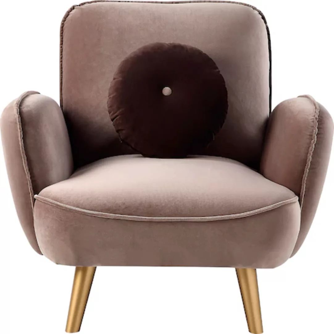 ATLANTIC home collection Sessel "Ben", mit Welleunterfederung, inkl. Dekoki günstig online kaufen