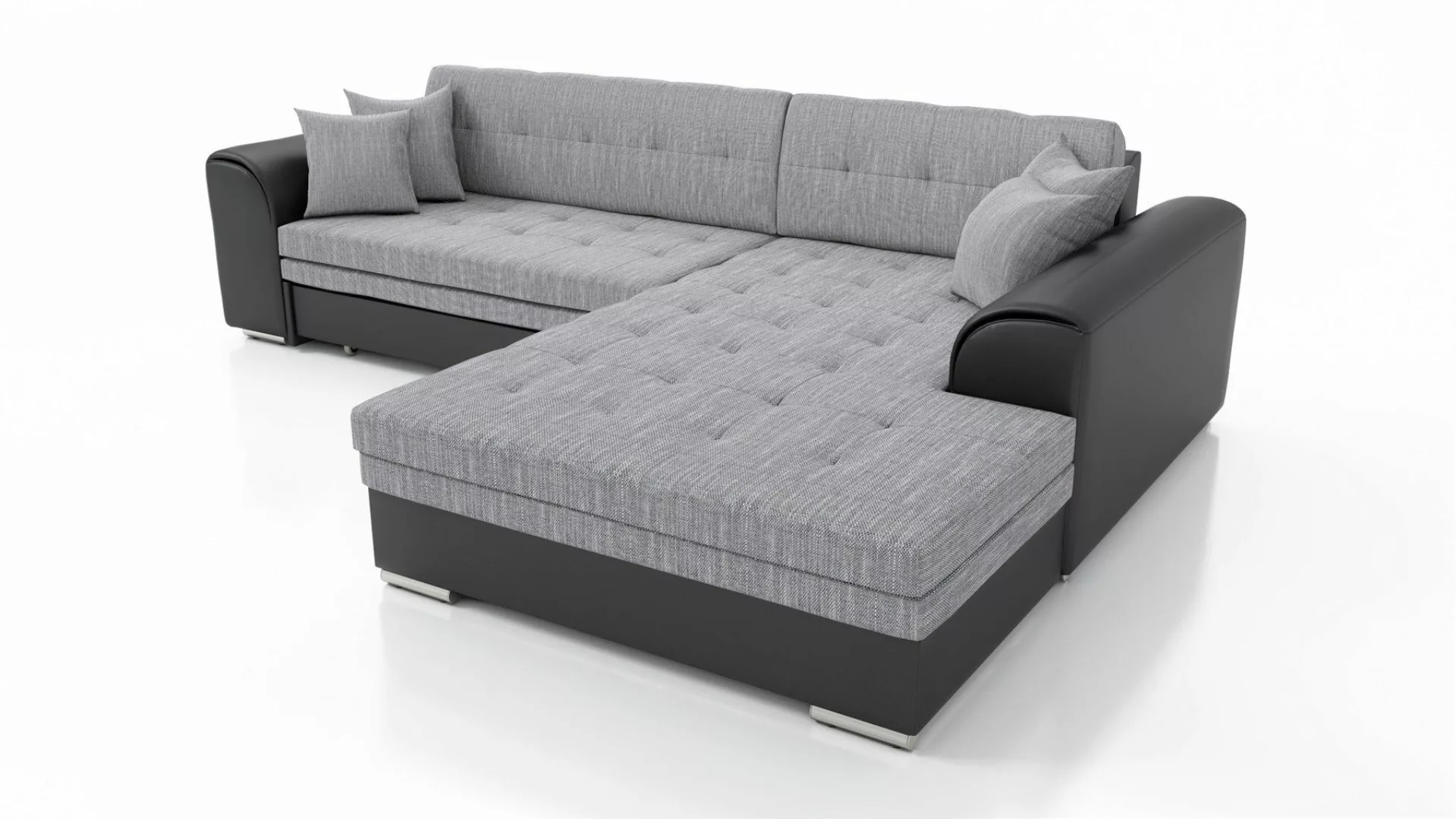 Fun Möbel Ecksofa Couchgarnitur SARRA Kunstleder/Stoff günstig online kaufen
