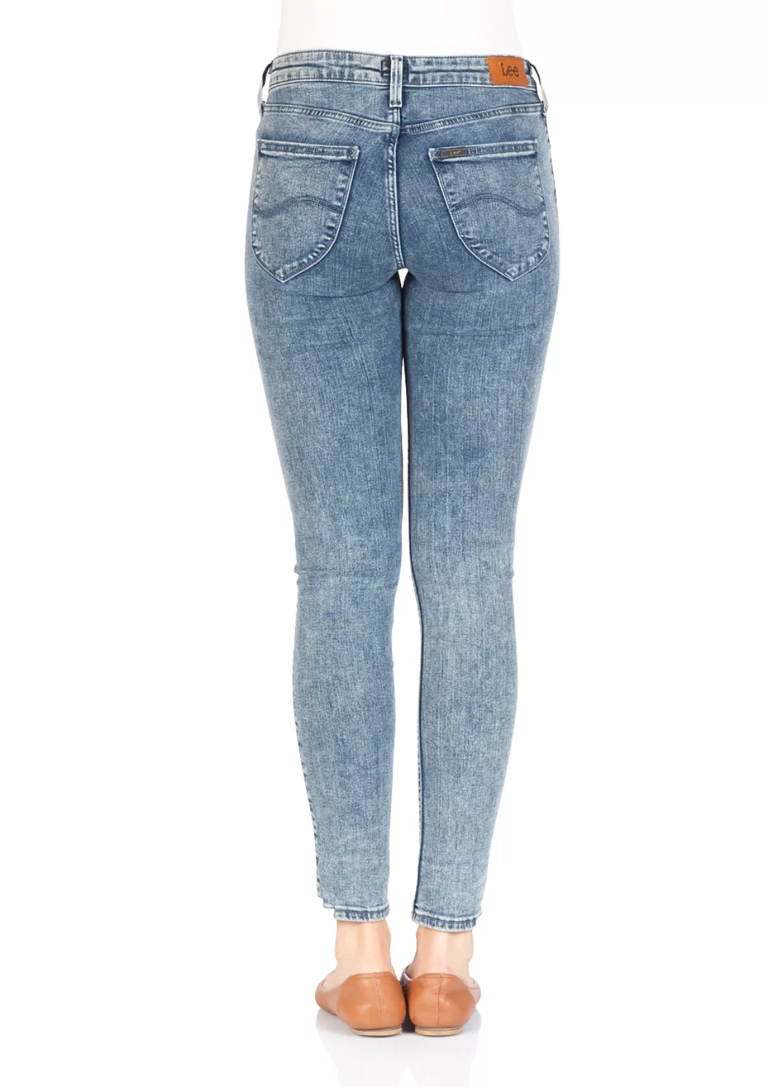 Lee Damen Jeans Jodee - Skinny Fit - Blau - Riot Blue günstig online kaufen