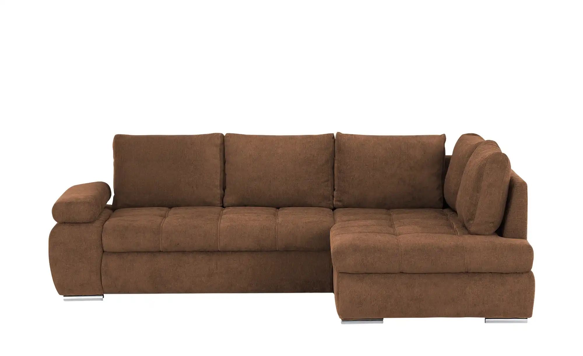 Ecksofa aus Flachgewebe Sky ¦ braun ¦ Maße (cm): B: 265 H: 89 T: 175 Polste günstig online kaufen