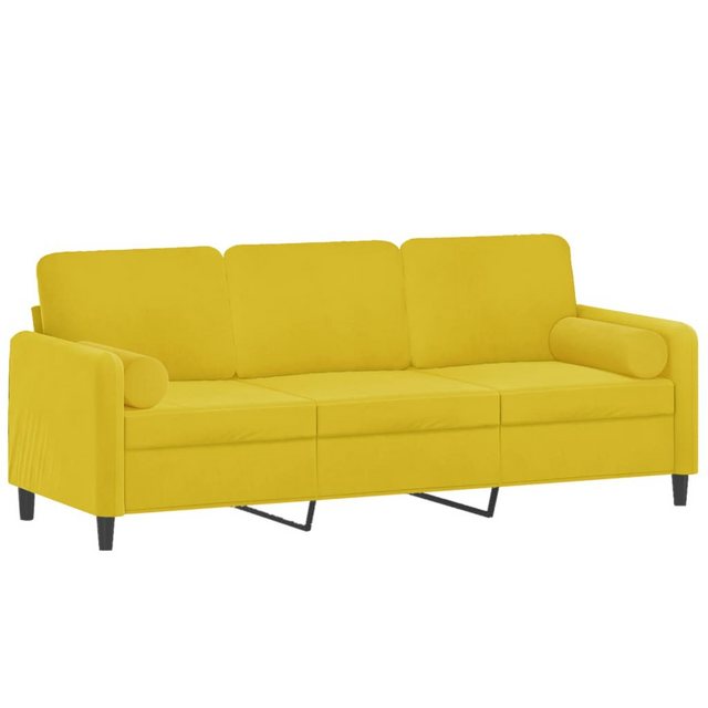 vidaXL Sofa Sofa mit Zierkissen Samt, 180 cm, 3-Sitzer günstig online kaufen