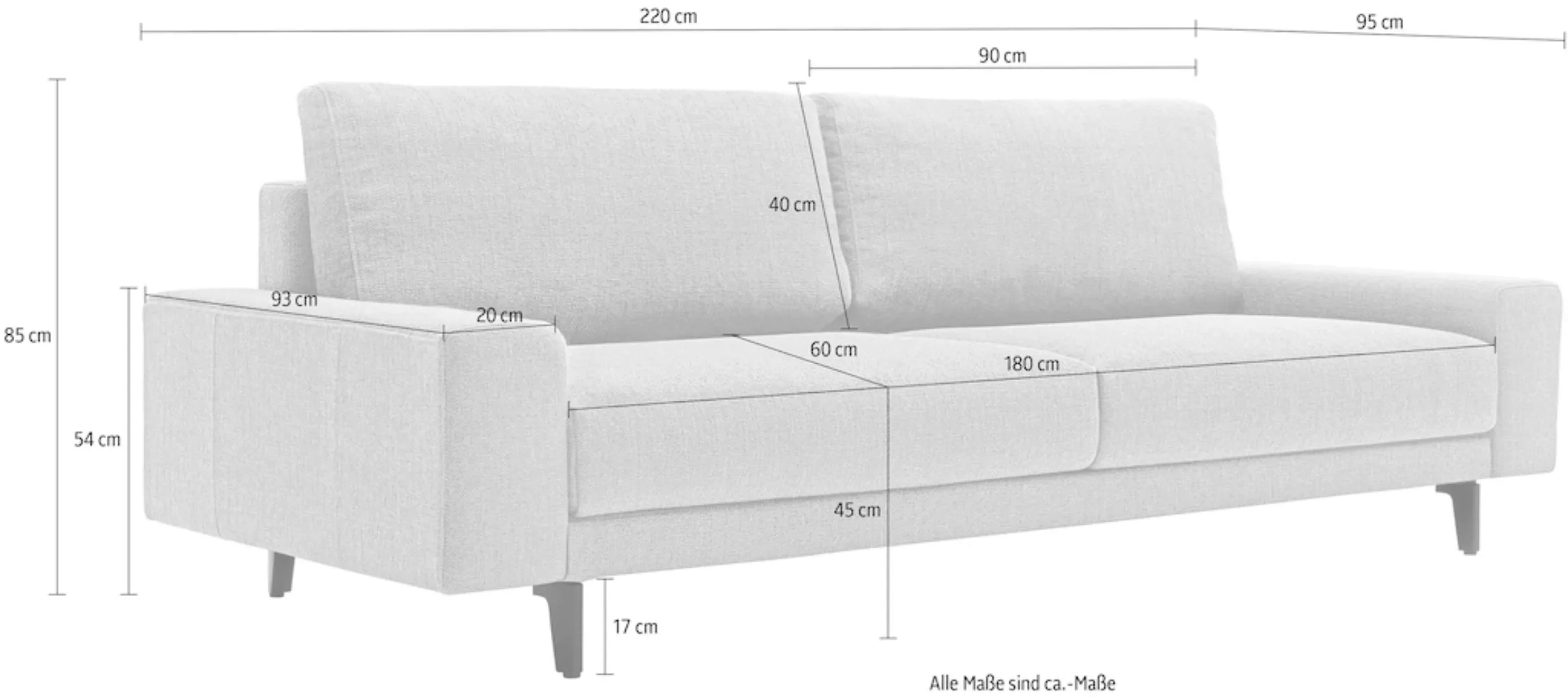 Creation BY ROLF BENZ 3-Sitzer »CR.450, Designsofa, Loungesofa«, Armlehne b günstig online kaufen