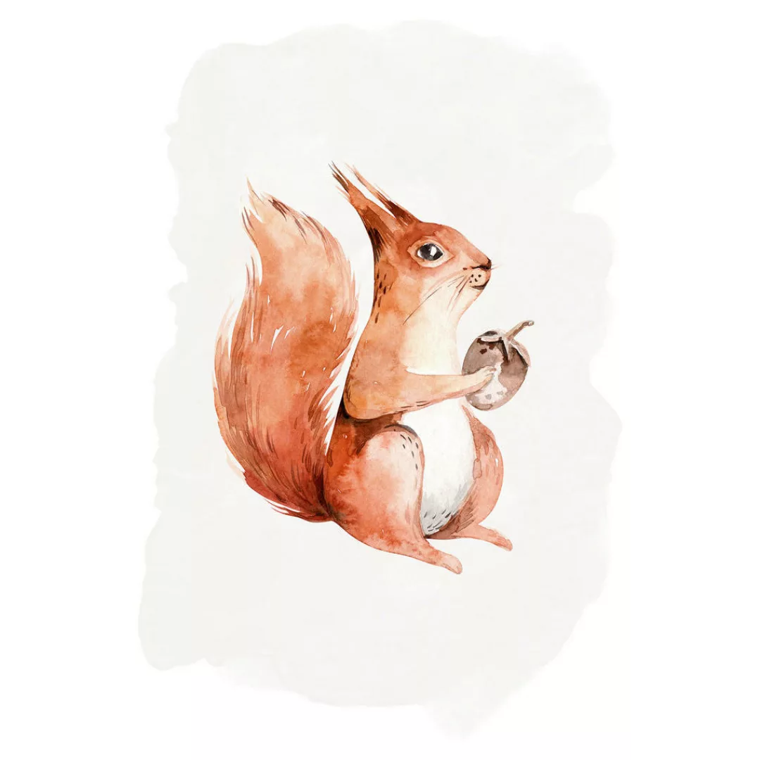 Komar Wandbild Hungry Squirrel Eichhörnchen B/L: ca. 30x40 cm günstig online kaufen