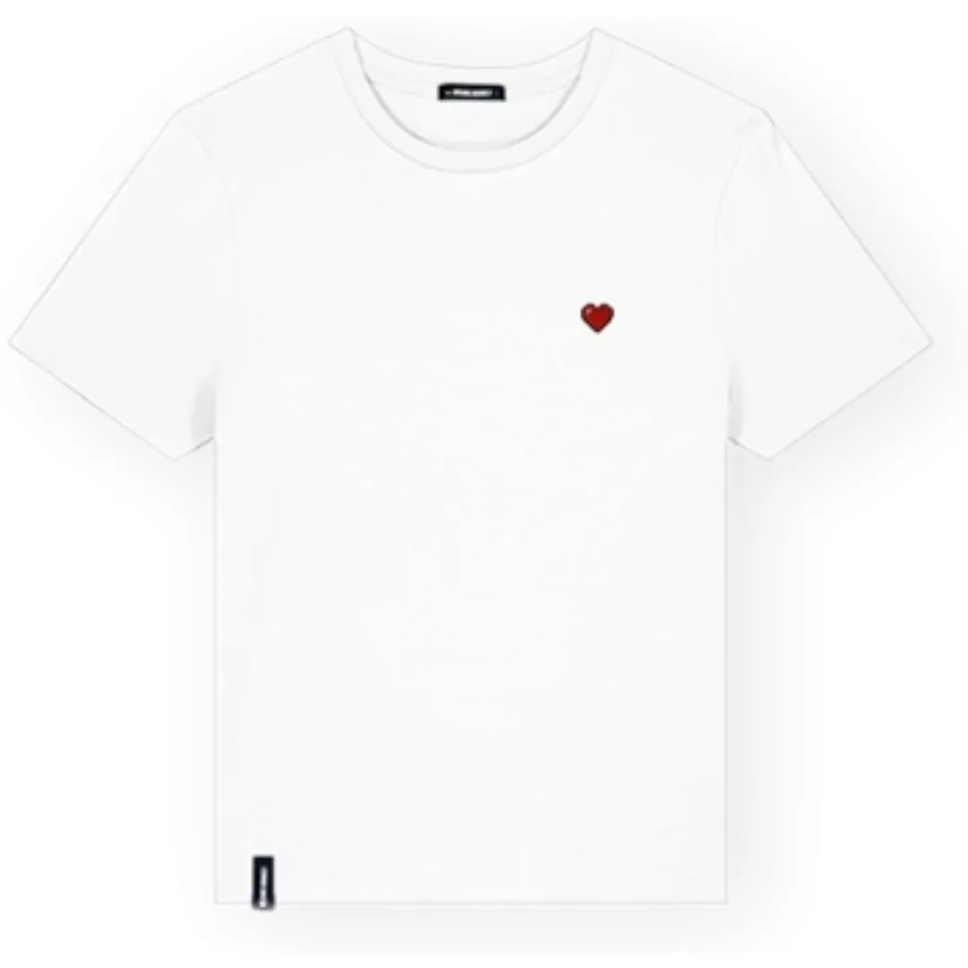 Organic Monkey  T-Shirts & Poloshirts Pixel Heart T-Shirt - White günstig online kaufen