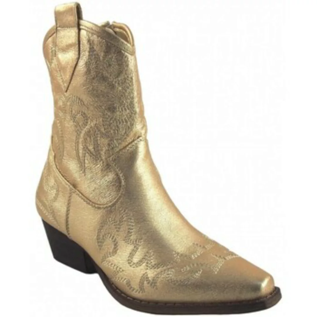 Bienve  Schuhe a2440 goldene Stiefeletten für Damen günstig online kaufen