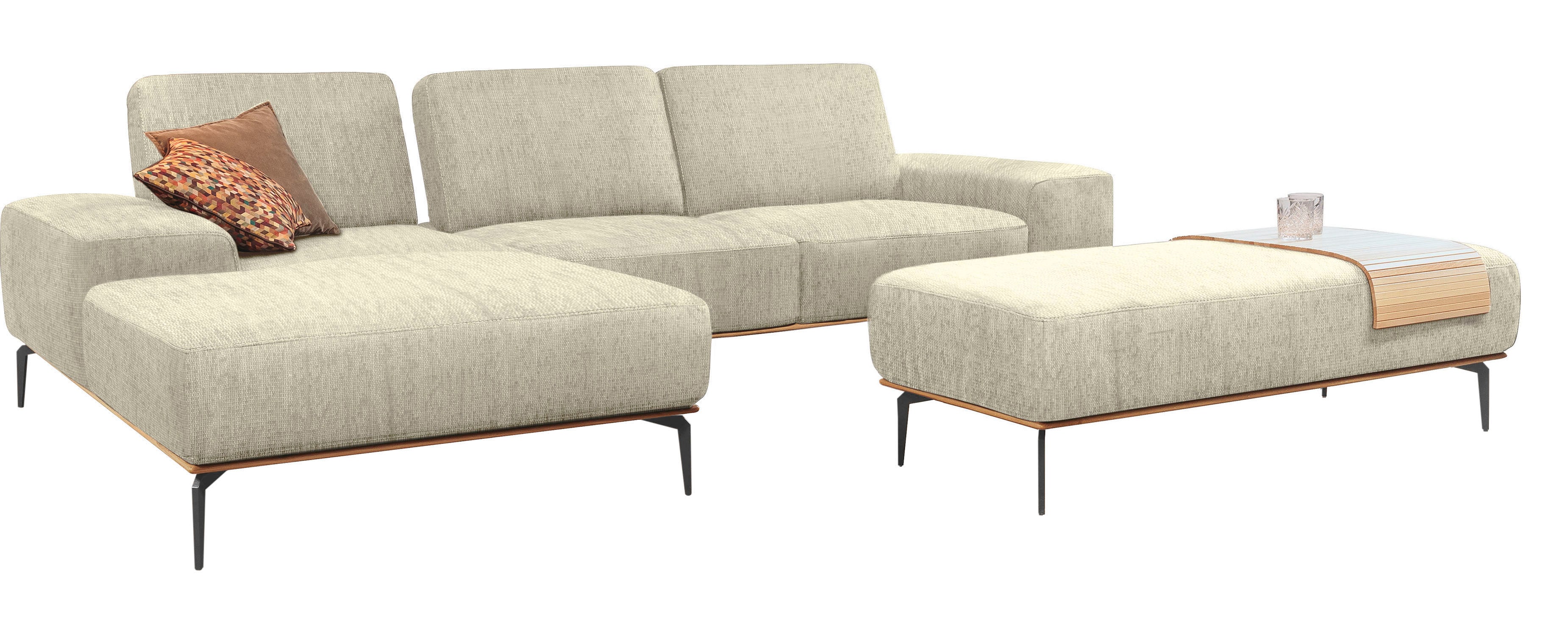 W.SCHILLIG Ecksofa "run, Designsofa mit tollem Sitzkomfort, bequem, L-Form" günstig online kaufen