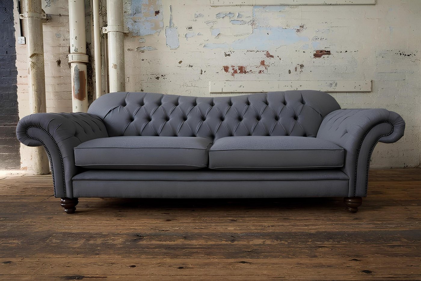 Xlmoebel Sofa Neues Polstermöbel-Set im Chesterfield-Design: Vier-Sitzer-So günstig online kaufen