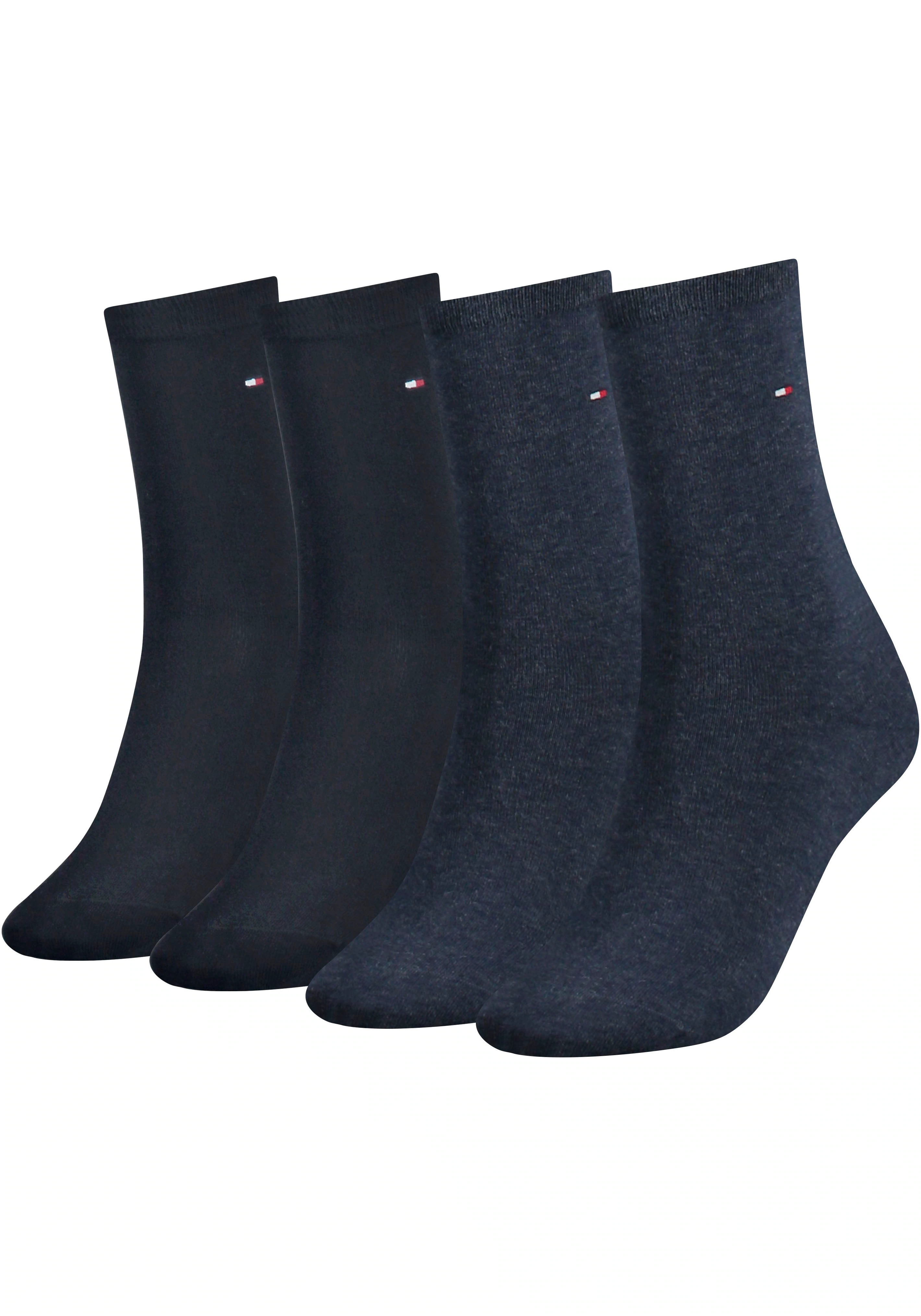 Tommy Hilfiger Socken "TH WOMEN 4P SOCK ECOM", (4er-Pack), mit Logostickere günstig online kaufen