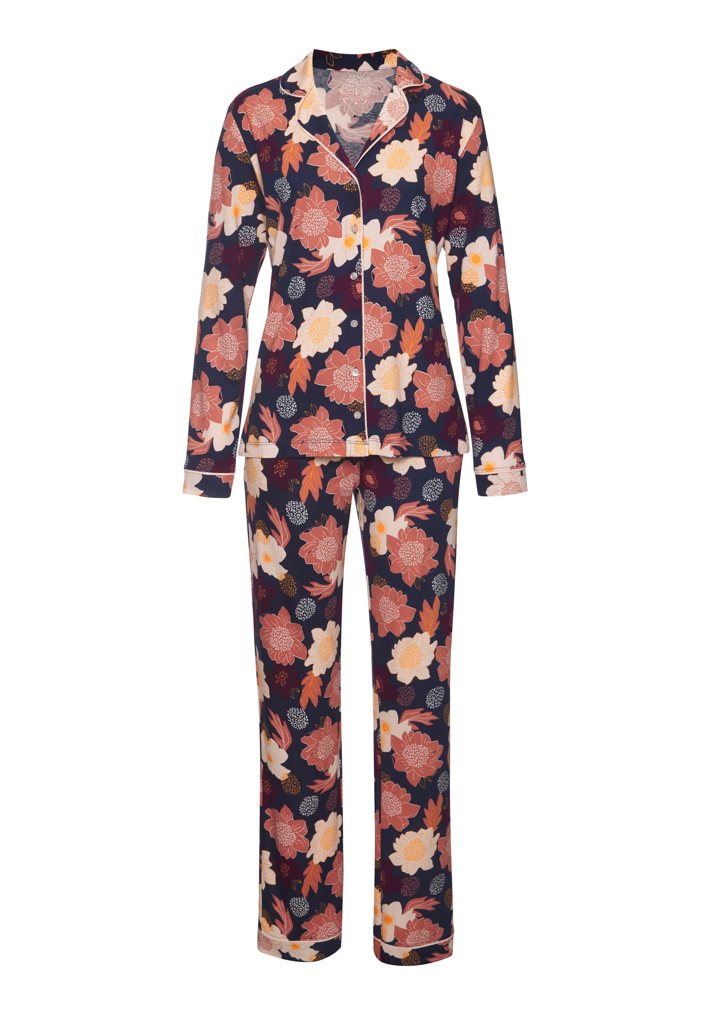 Vivance Dreams Pyjama, (2 tlg.), mit kreativen Mustern günstig online kaufen