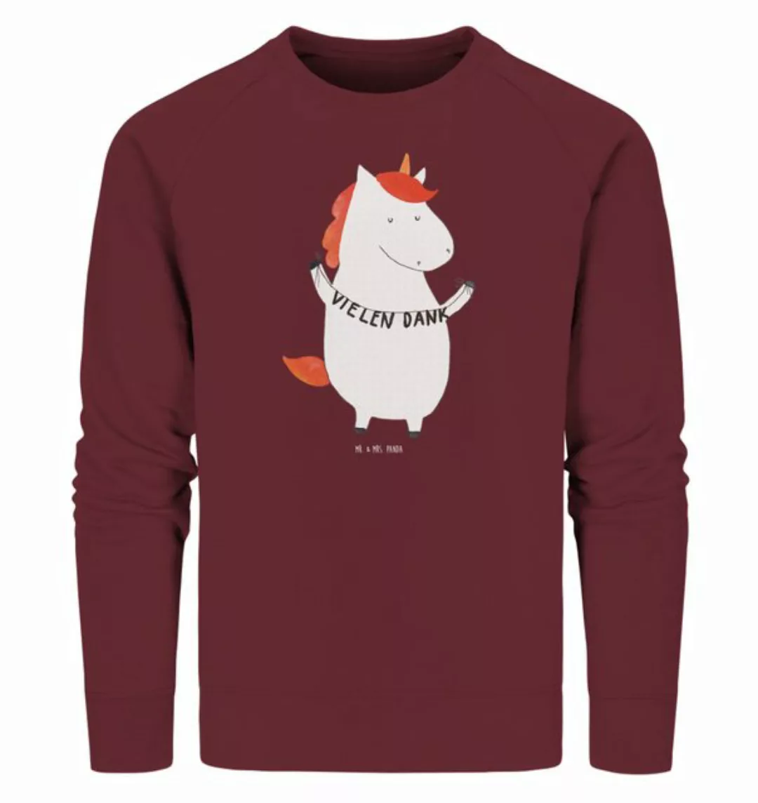 Mr. & Mrs. Panda Longpullover Größe XS Einhorn Dankeschön - Burgundy - Gesc günstig online kaufen