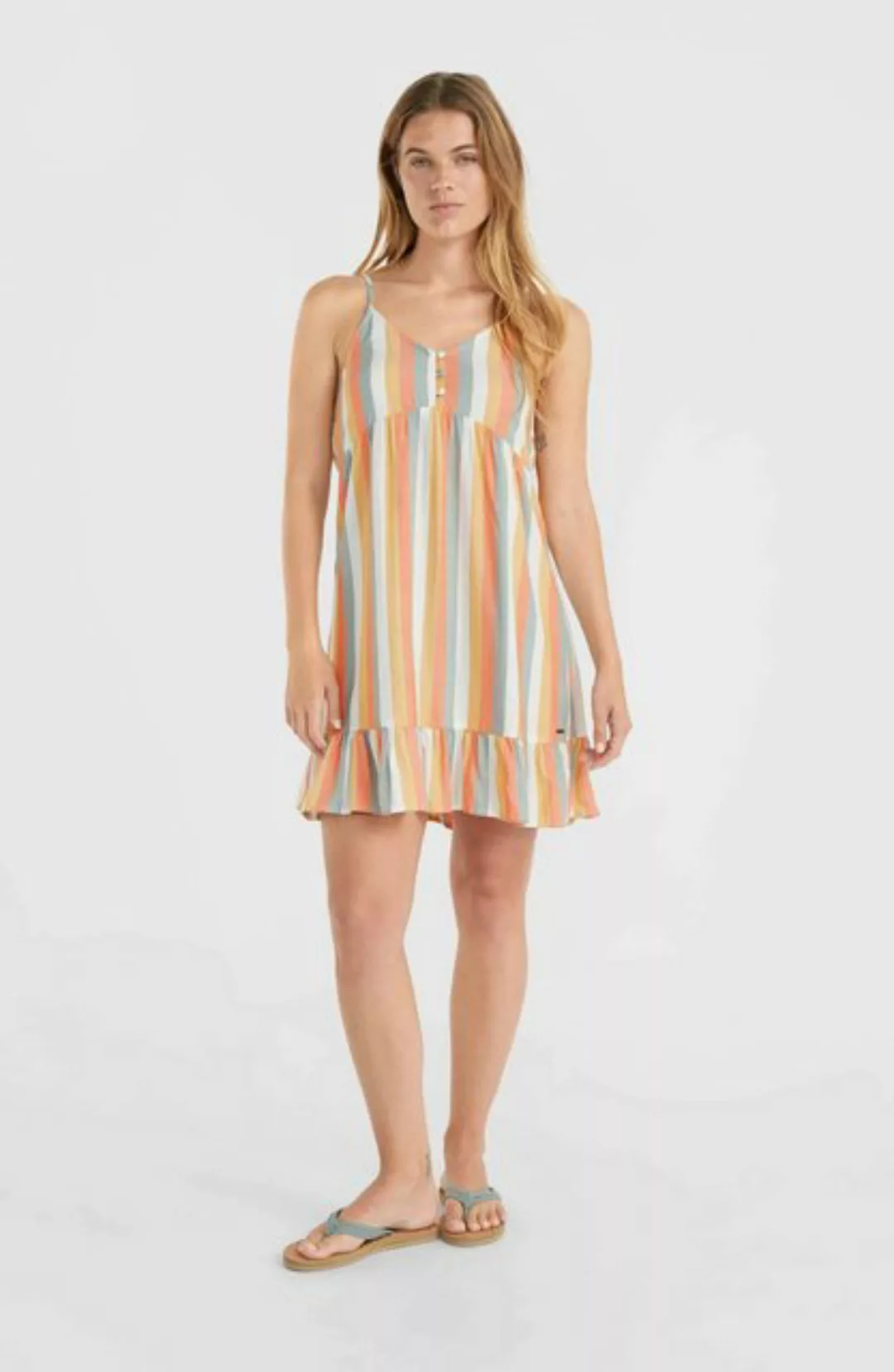 O'Neill Sommerkleid O'Neill Kleid kurz Malu Beach Orange Multistripe XS günstig online kaufen