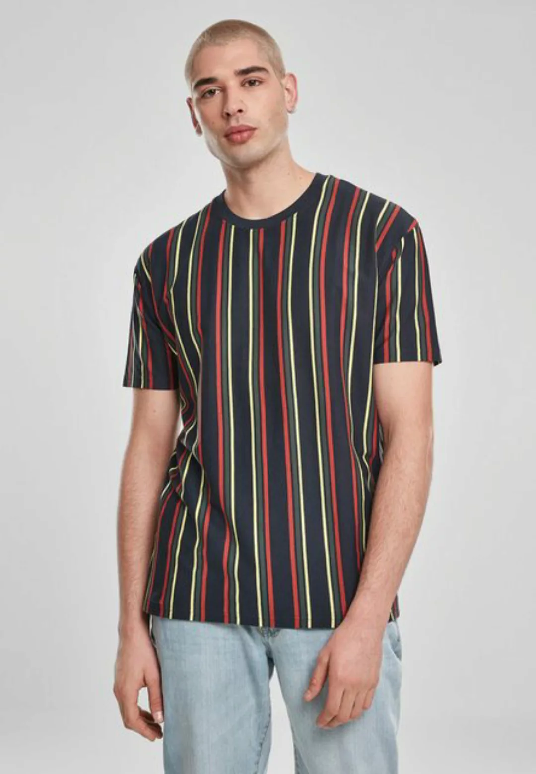 URBAN CLASSICS T-Shirt TB3693 - Printed Oversized Retro Stripe Tee midnight günstig online kaufen