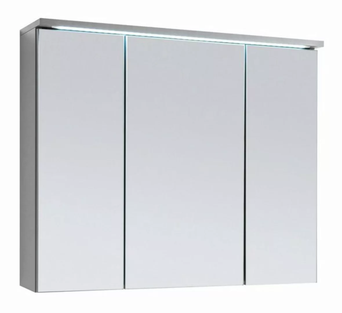 Badezimmerspiegelschrank TWO, B 80 cm, Titanfarben, inkl. LED-Beleuchtung günstig online kaufen