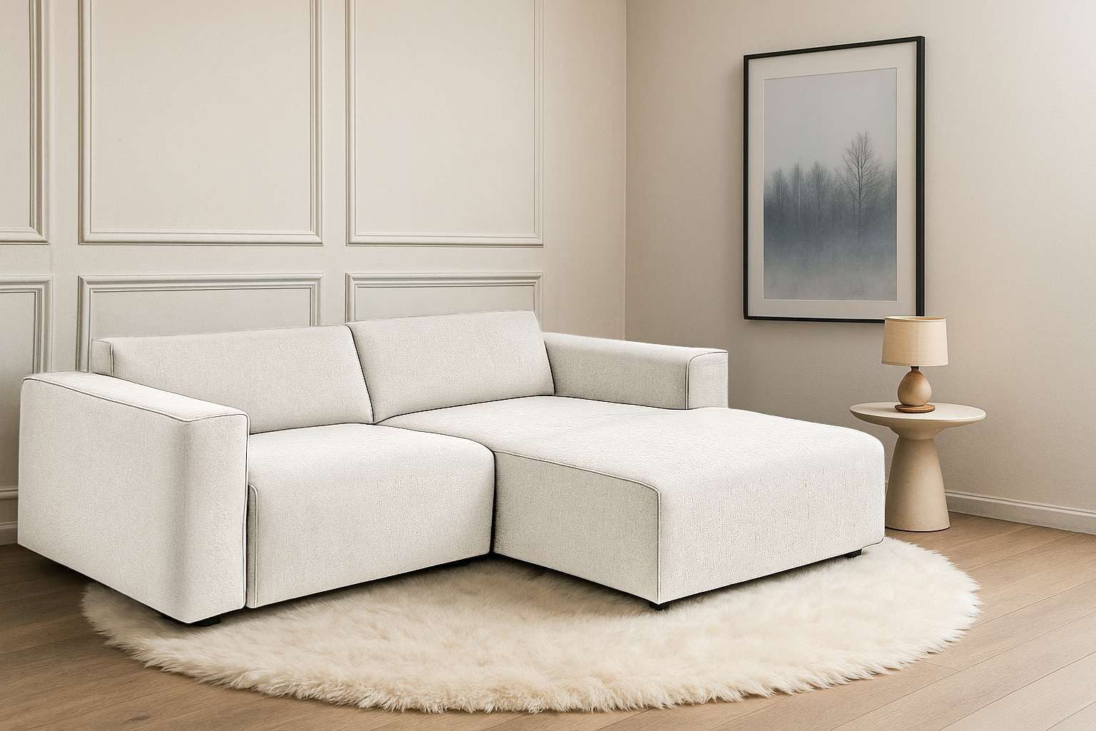 andas Ecksofa "Noord mit Kedernaht, Breite 234 cm", mit Kedernaht, Breite 2 günstig online kaufen