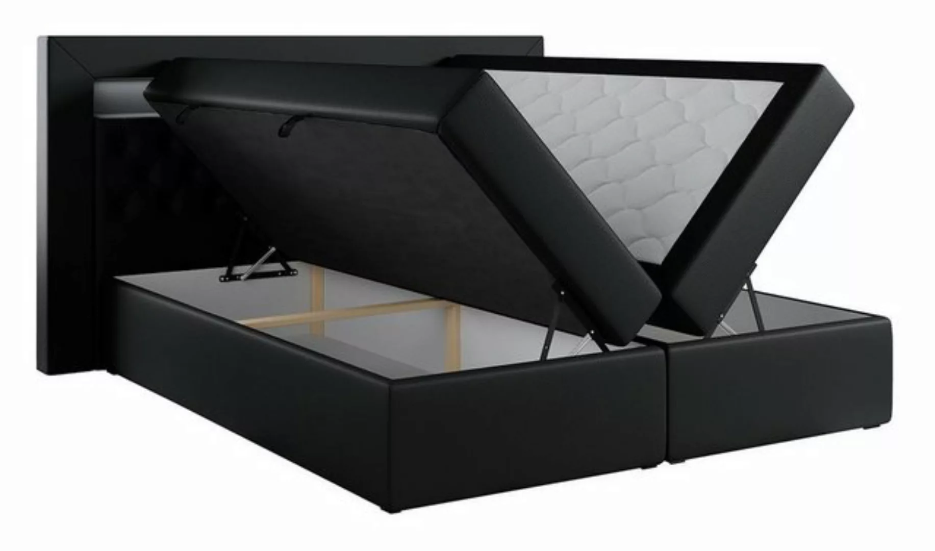 MKS MÖBEL Boxspringbett Gold 6, mit Bettkasten, Doppelbett mit Multipocket- günstig online kaufen