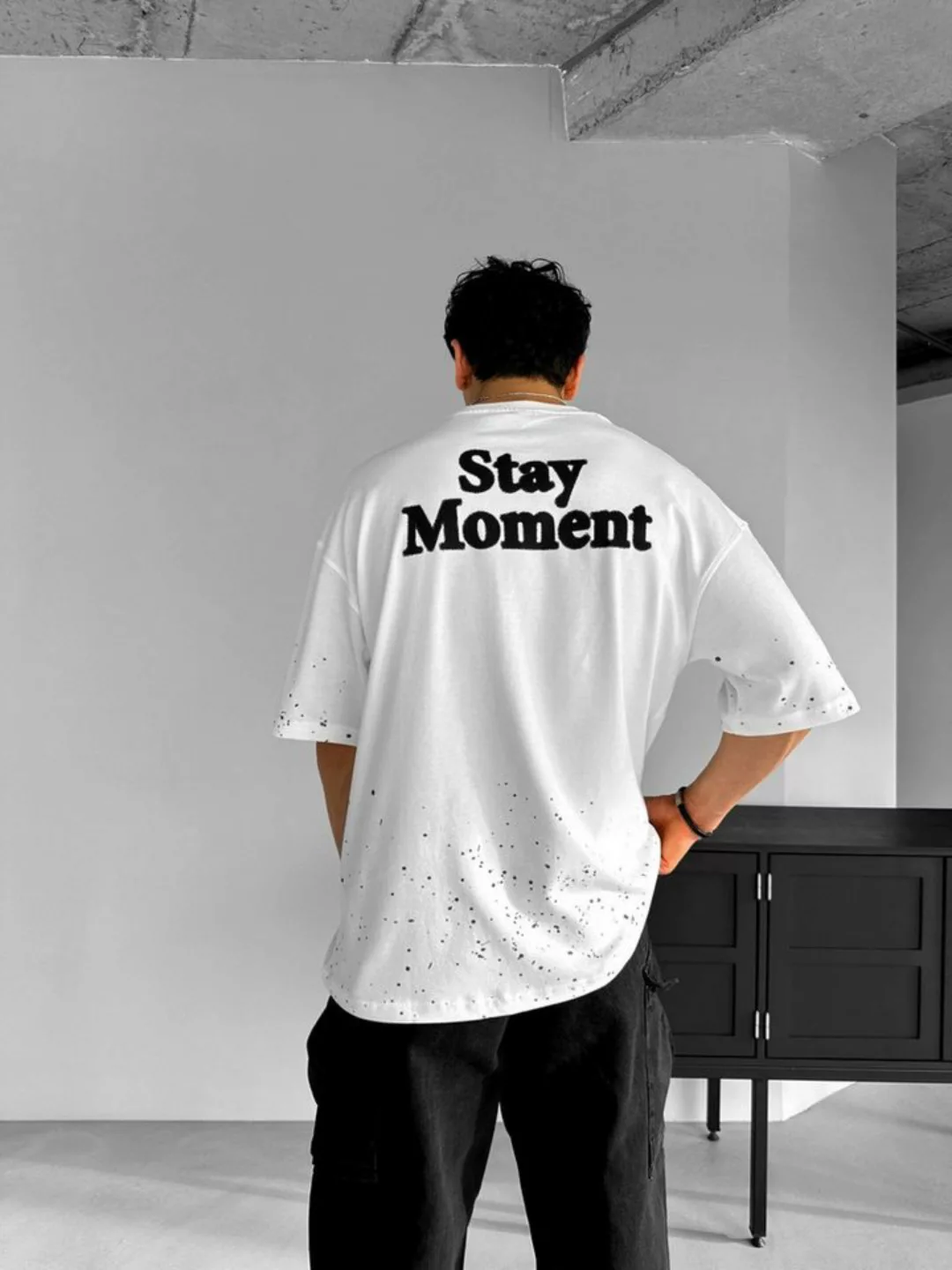 Abluka T-Shirt OVERSIZE STAY MOMENT T-SHIRT günstig online kaufen