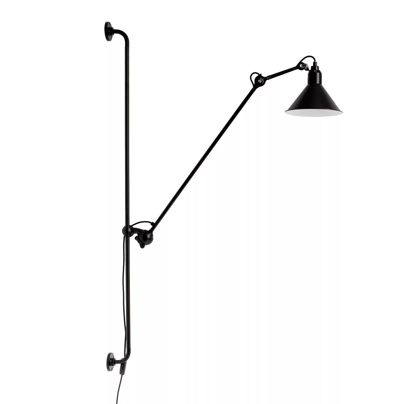 DCW - Lampe Gras N°214 Wandleuchte - schwarz/BxH 93x118cm günstig online kaufen