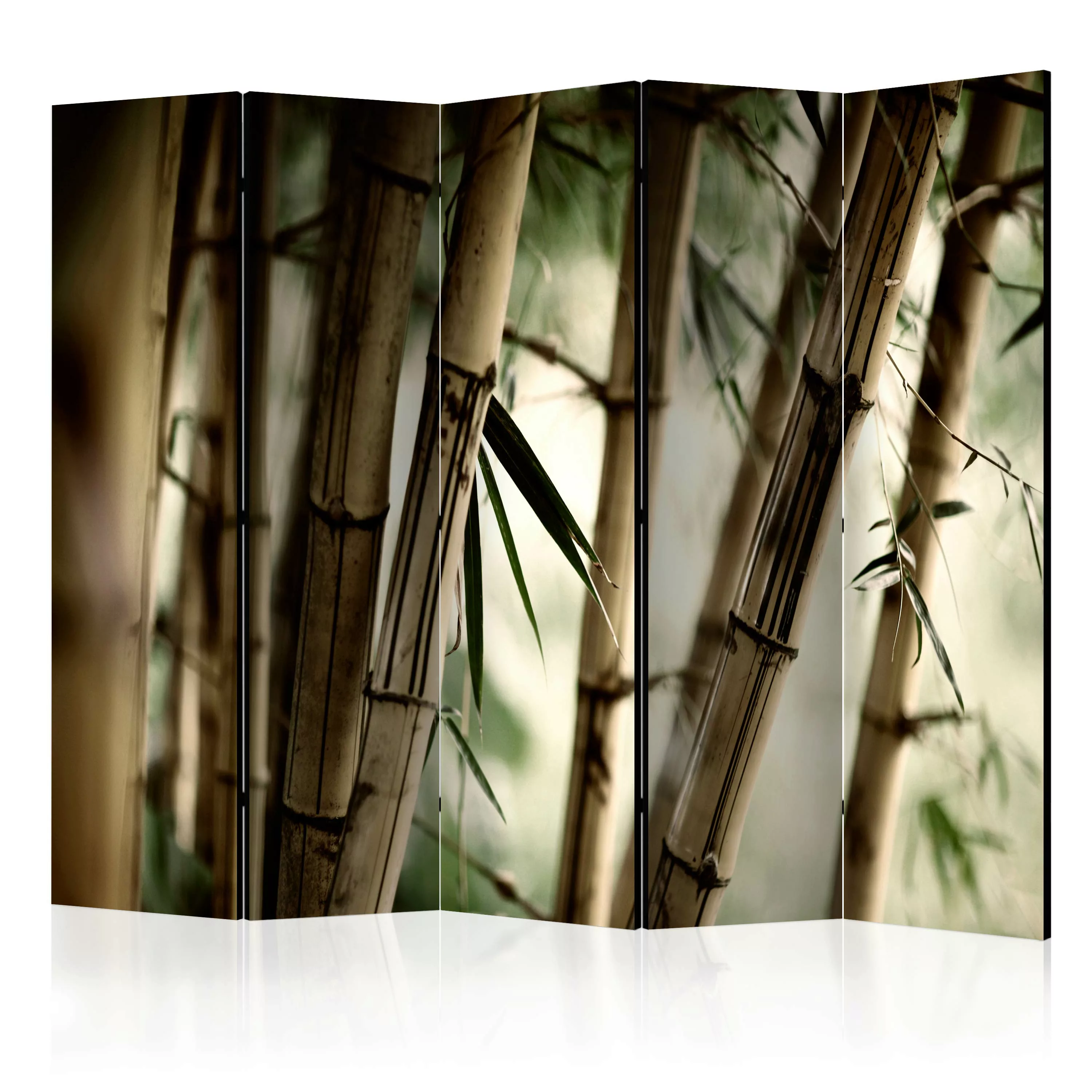 5-teiliges Paravent - Fog And Bamboo Forest Ii [room Dividers] günstig online kaufen