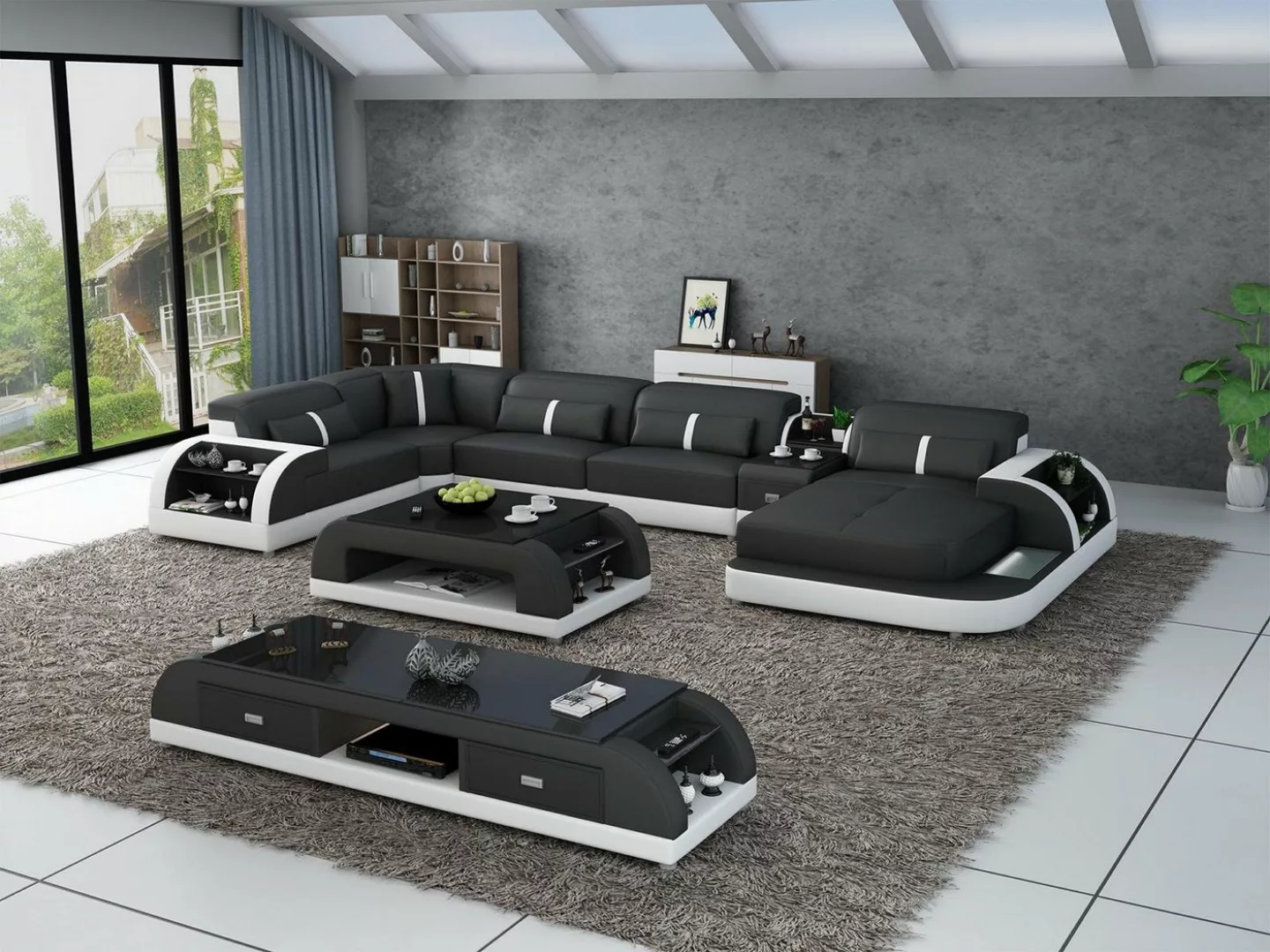 JVmoebel Ecksofa Moderne Designer Ecksofa U Form Wohnlandschaft Couch, Made günstig online kaufen
